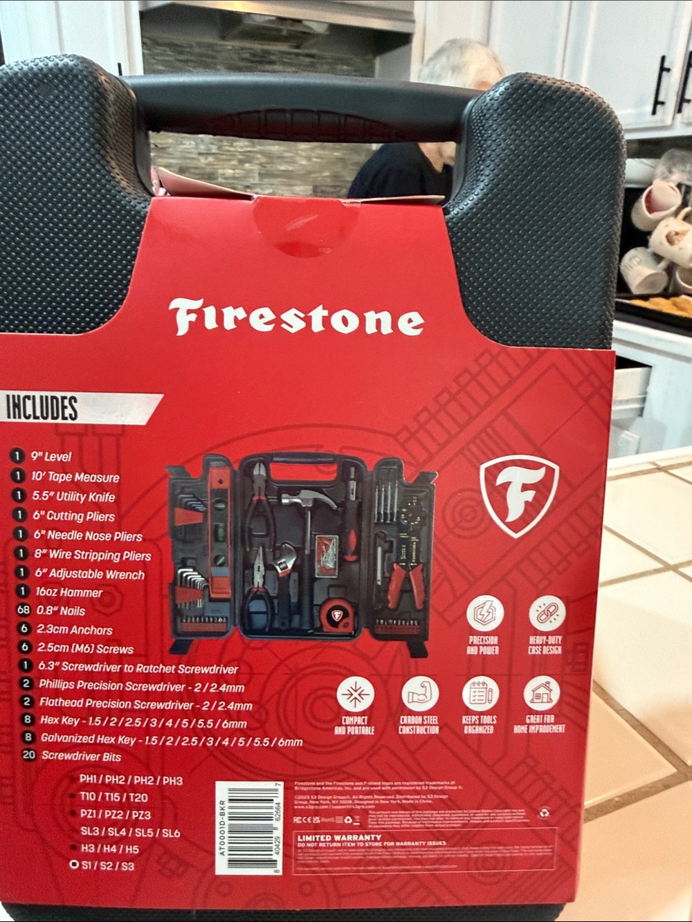 Firestone 129pc Tool Kit - Red and Black - Picture 2 of 4